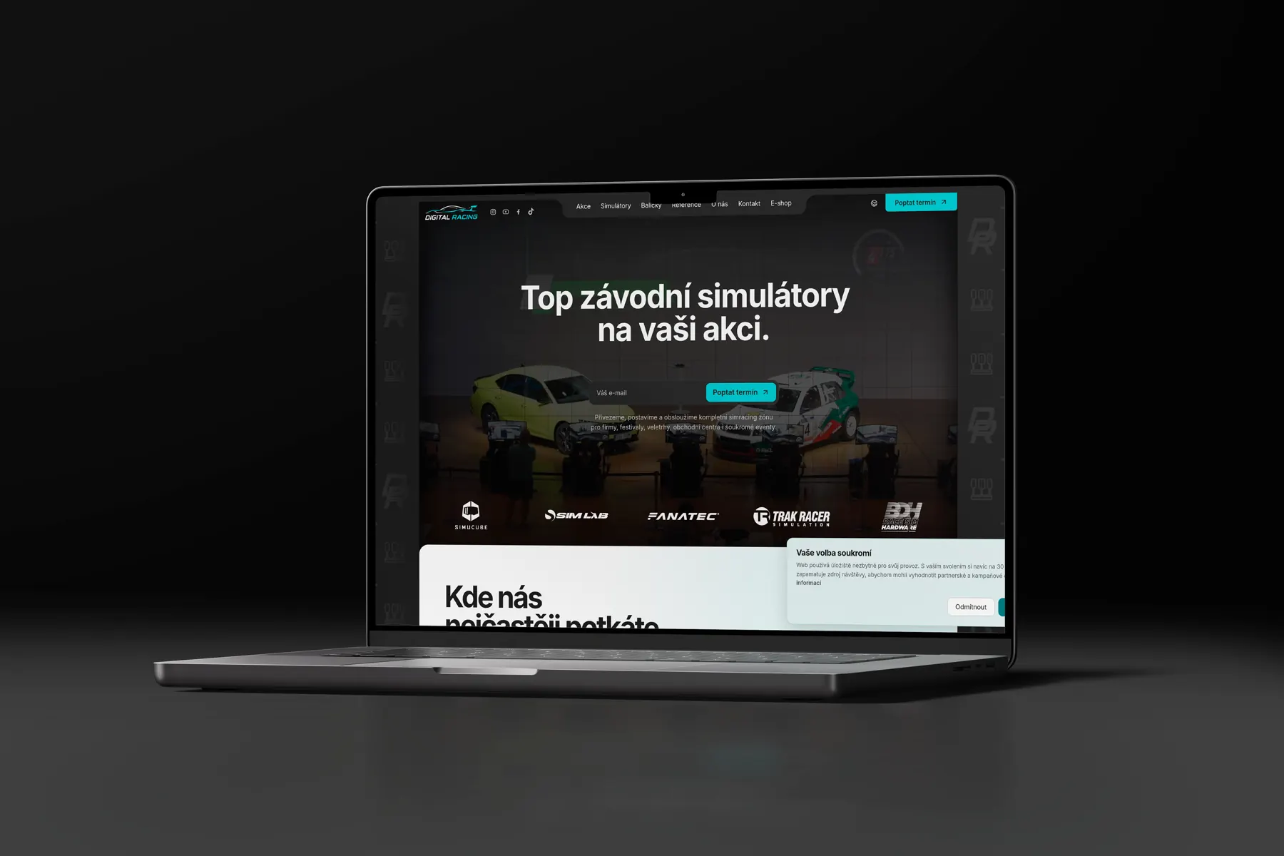 Náhled webu Digital Racing & SimGarage