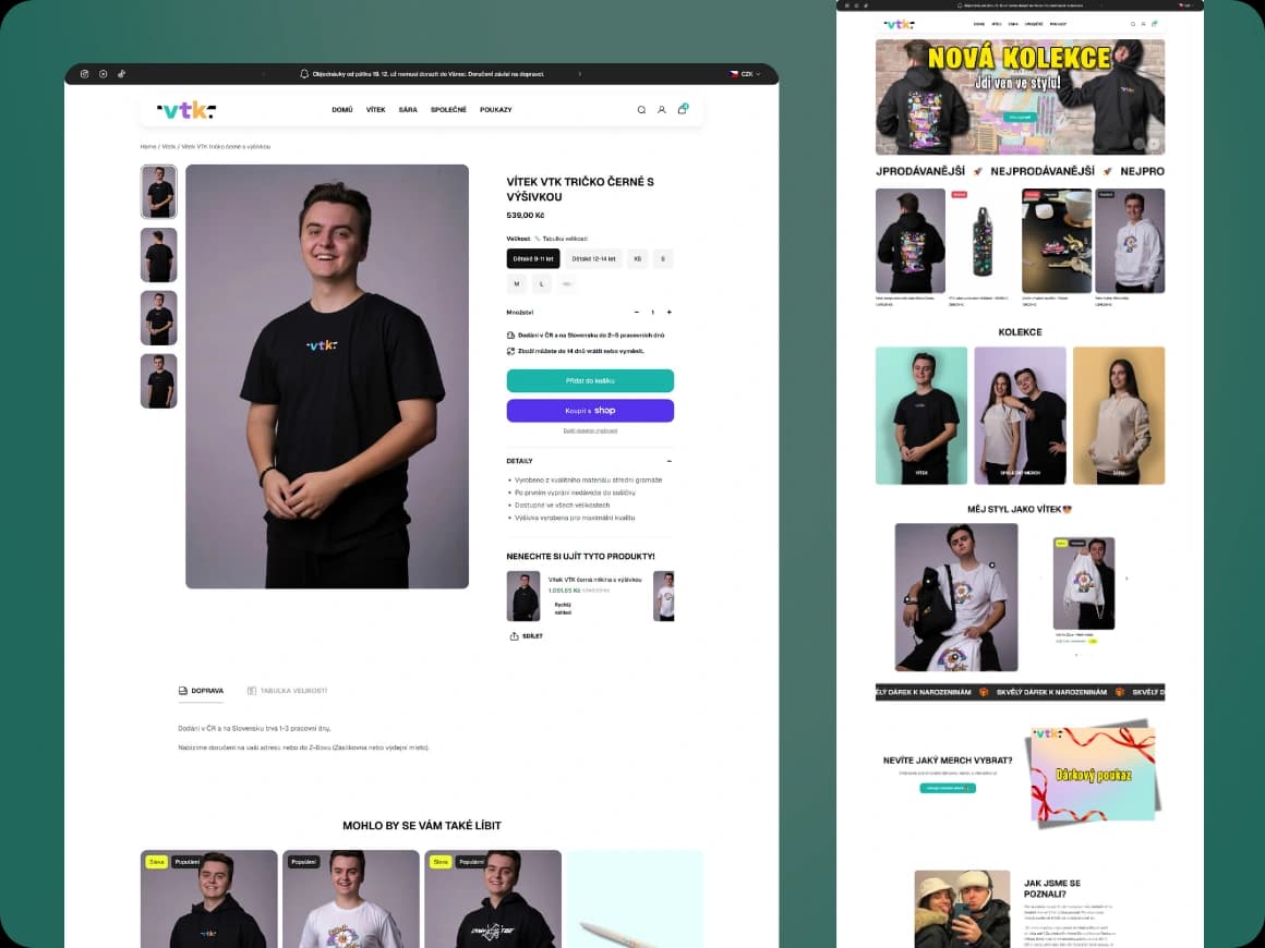 Náhled webu vitekshop.cz